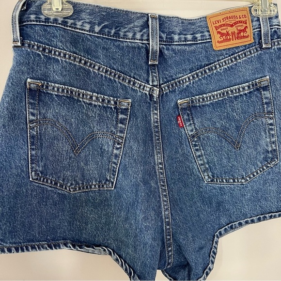 Levi's Premium High Loose Denim Shorts sz 31 Relaxed Fit Americana Summer Beach - Picture 9 of 16